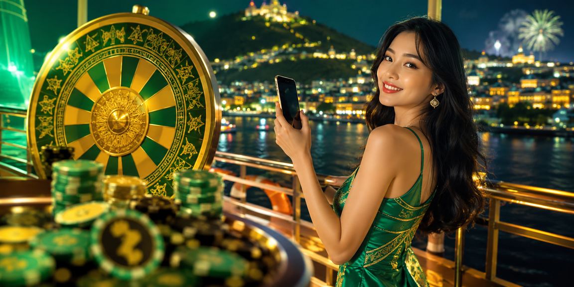 Không khí lễ hội sôi động tại Đà Lạt với màn chơi roulette hấp dẫn dưới ánh đèn lung linh