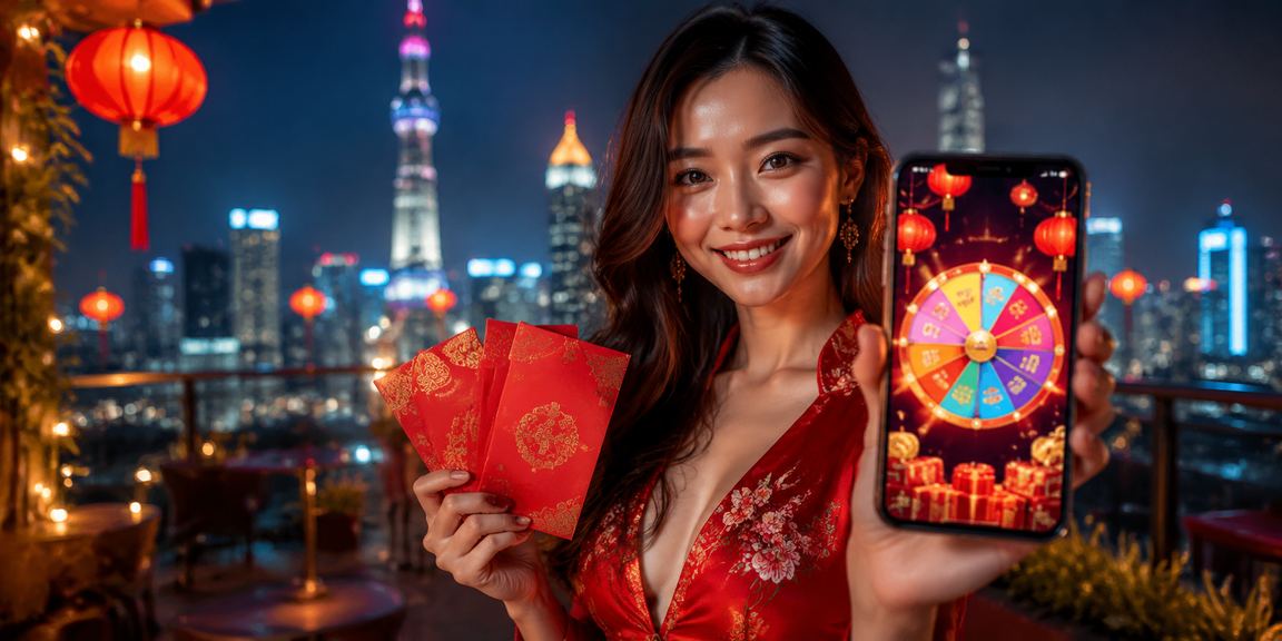 Khung cảnh rút thưởng may mắn với đèn lồng rực rỡ tại TP Hồ Chí Minh
