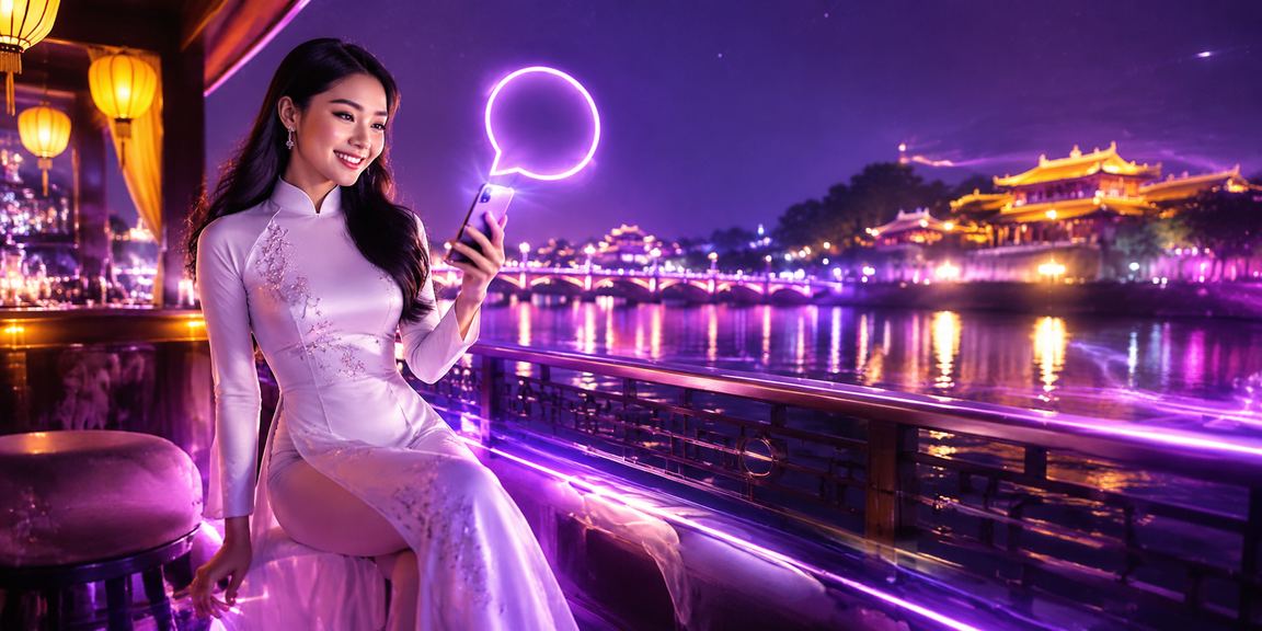 Người chơi cá cược thể thao tại Huế trong trang phục áo dài truyền thống