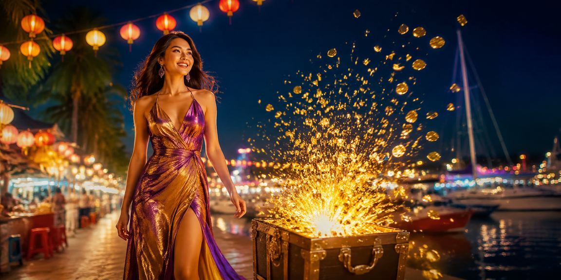 Không khí sôi động tại chợ đêm Nha Trang với người chơi tham gia cá cược casino